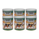 Rainy Day Freeze Dried Vegetable Pak Kit, (6) #2.5 cans