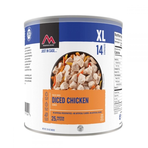 Freeze Dried Diced Chicken, 17 oz can by Mountain House