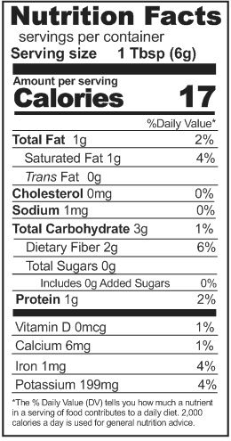 Dutch Baking Cocoa Nutrition Facts
