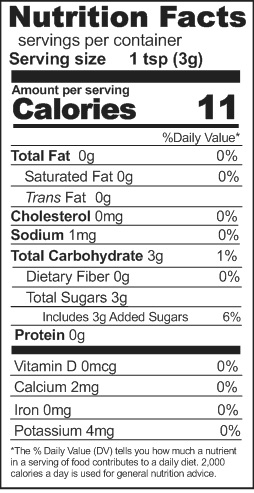 Brown Sugar Nutrition Facts