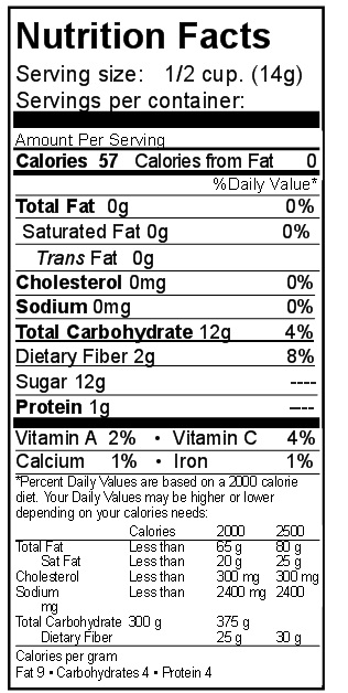 nutritional information for mac and cheese w/ham